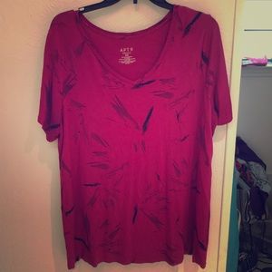 🛍LikeNEW Fuchsia Apt. 9 VNeck Blouse SzXL🛍